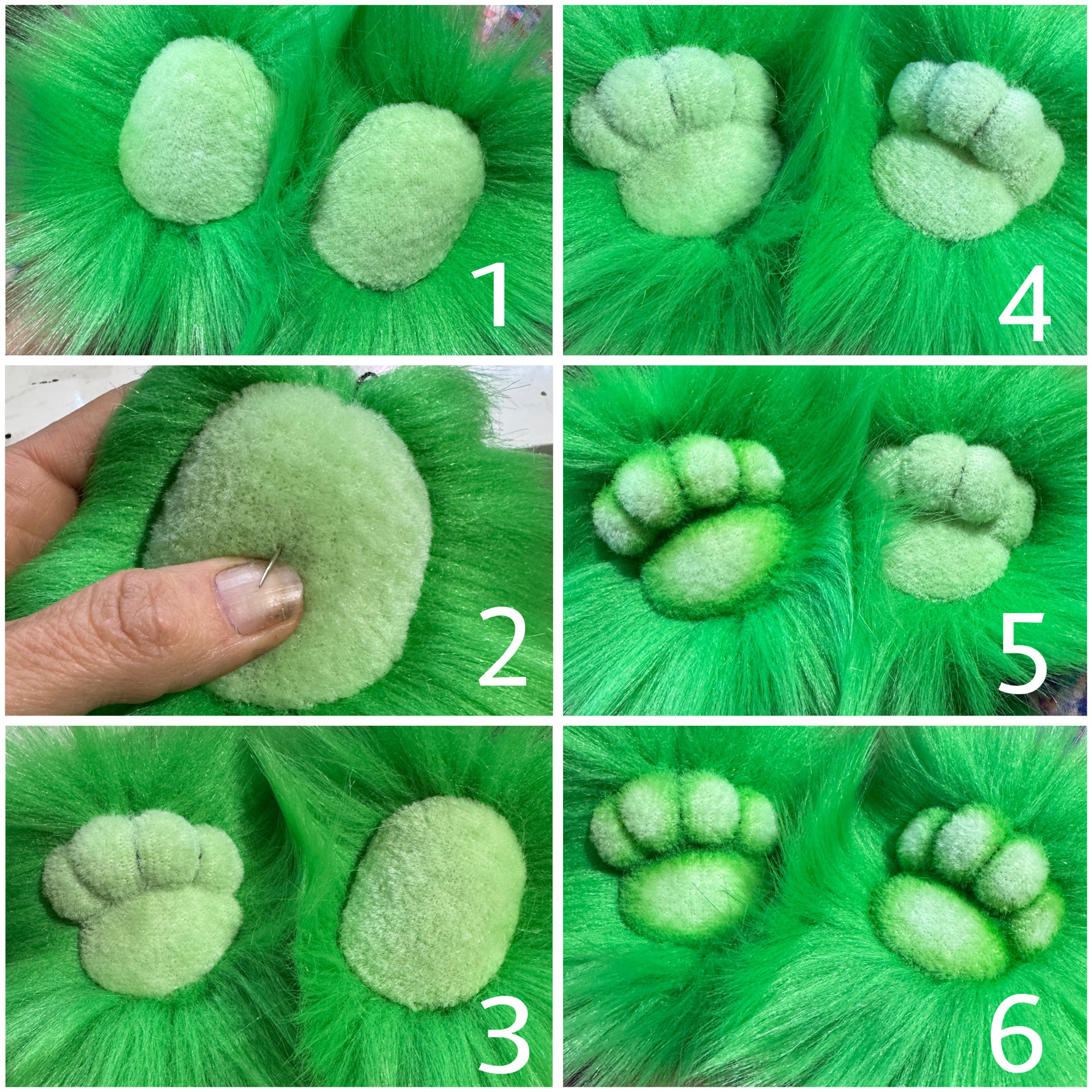 KITS - 13" Shamrock faux fur teddy using Emma's Bears FREE pattern