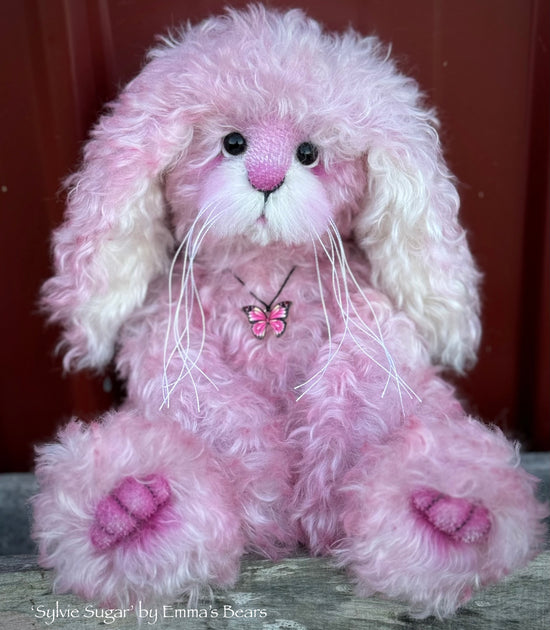 Sylvie Sugar - 12" Hand-Dyed Kid Mohair EASTER Bunny by Emma's Bears - OOAK
