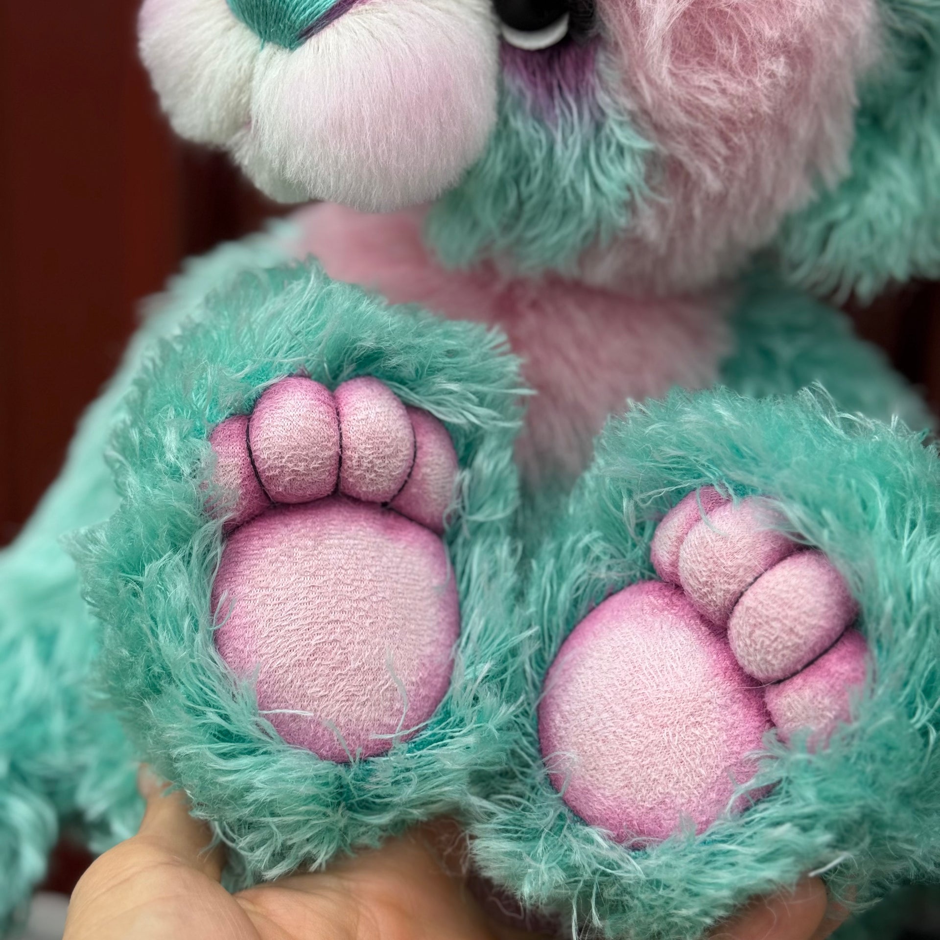 Prudence Daysong - 18" Hand-dyed Alpaca and Mohair Artist Bear by Emma's Bears - OOAK