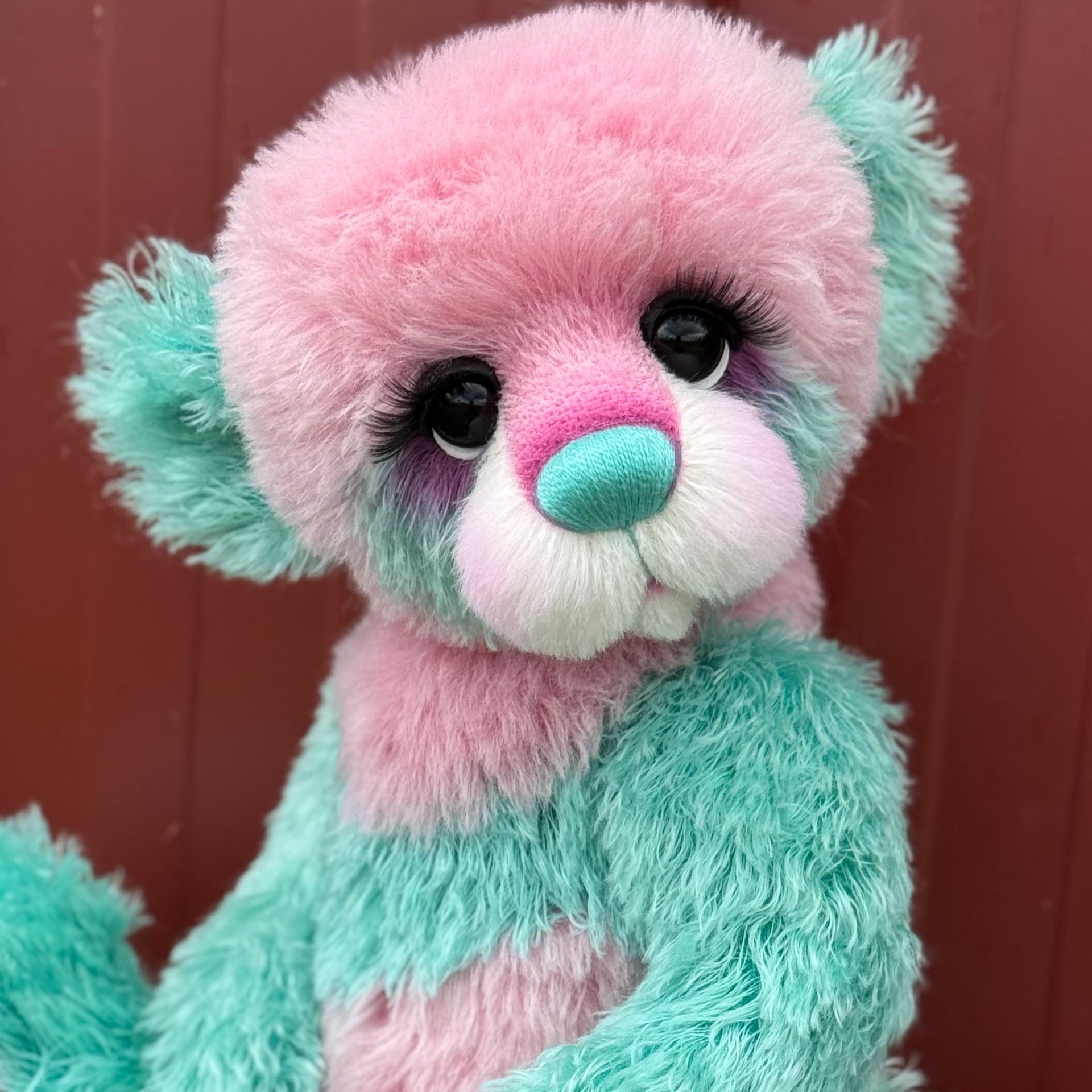 Prudence Daysong - 18" Hand-dyed Alpaca and Mohair Artist Bear by Emma's Bears - OOAK