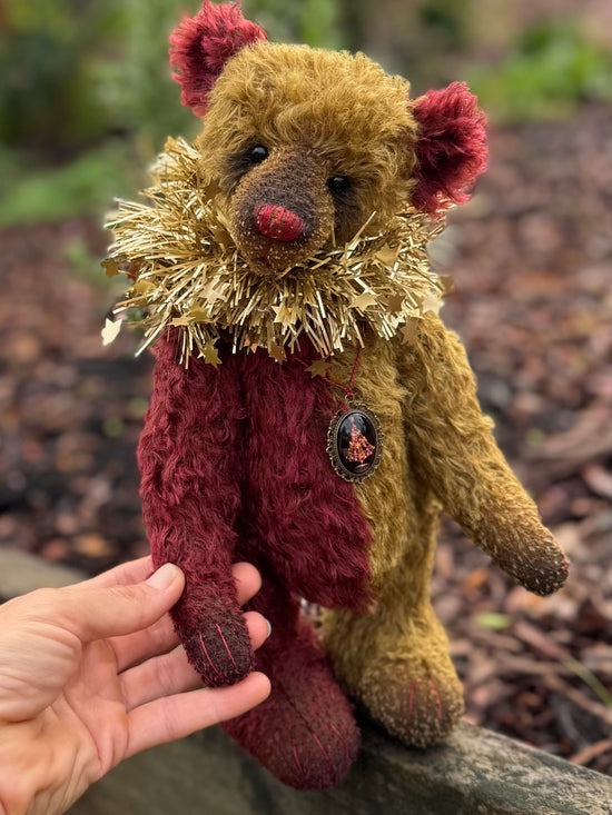 KITS - 12" Clement mohair Christmas teddy using Emma's Bears FREE pattern