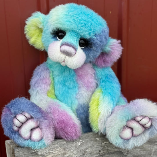 Annie-Belle Cuddles - 17" Hand-dyed Alpaca Artist Bear by Emma's Bears - OOAK