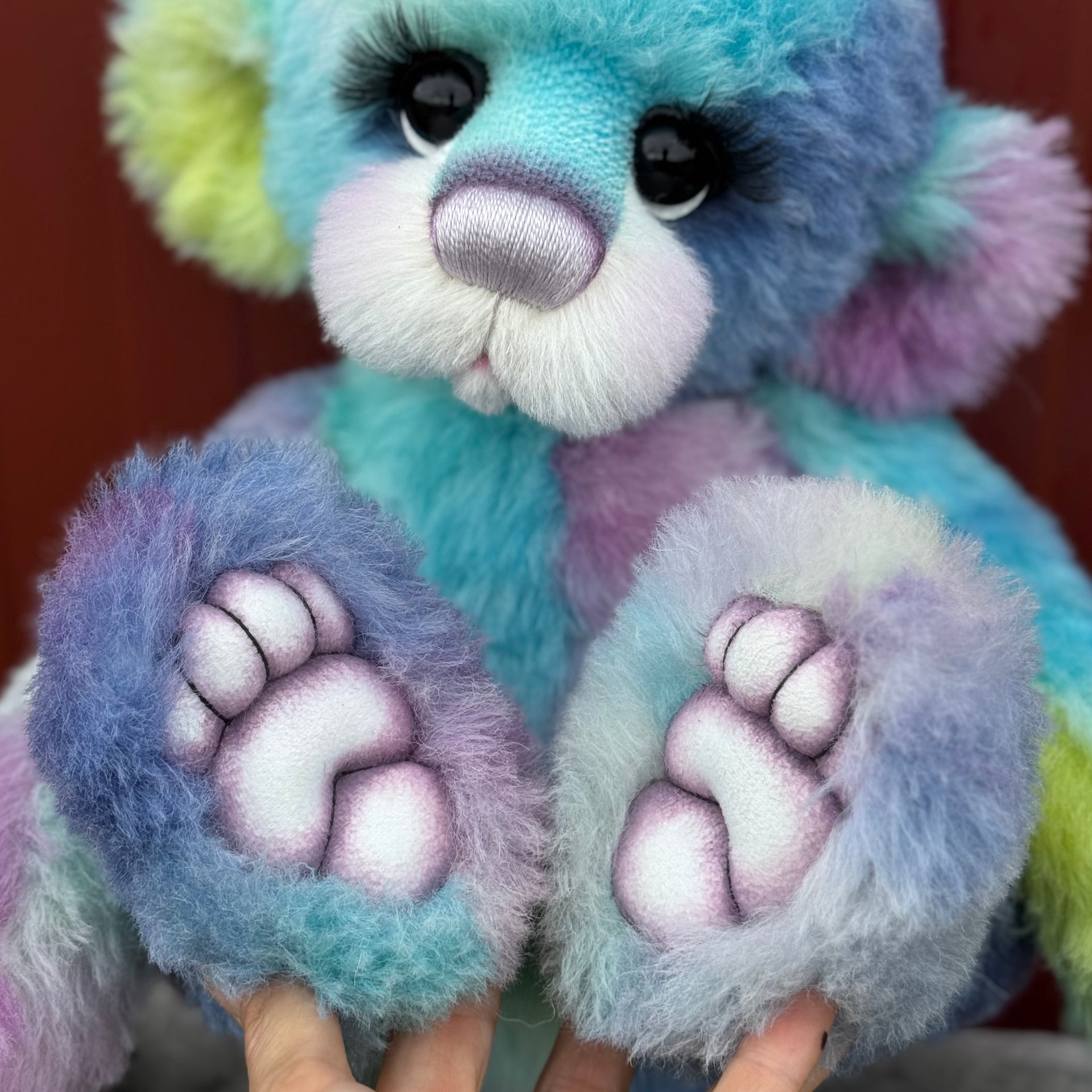 Annie-Belle Cuddles - 17" Hand-dyed Alpaca Artist Bear by Emma's Bears - OOAK