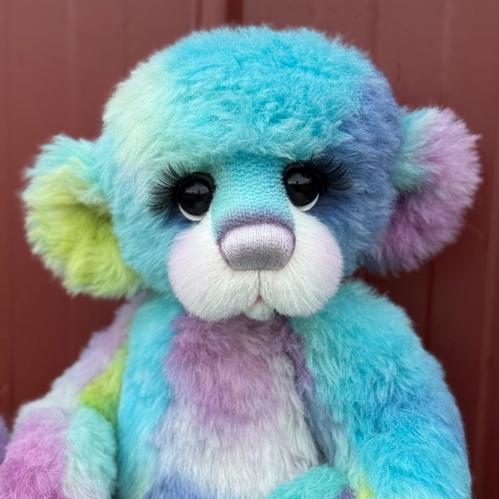 Annie-Belle Cuddles - 17" Hand-dyed Alpaca Artist Bear by Emma's Bears - OOAK