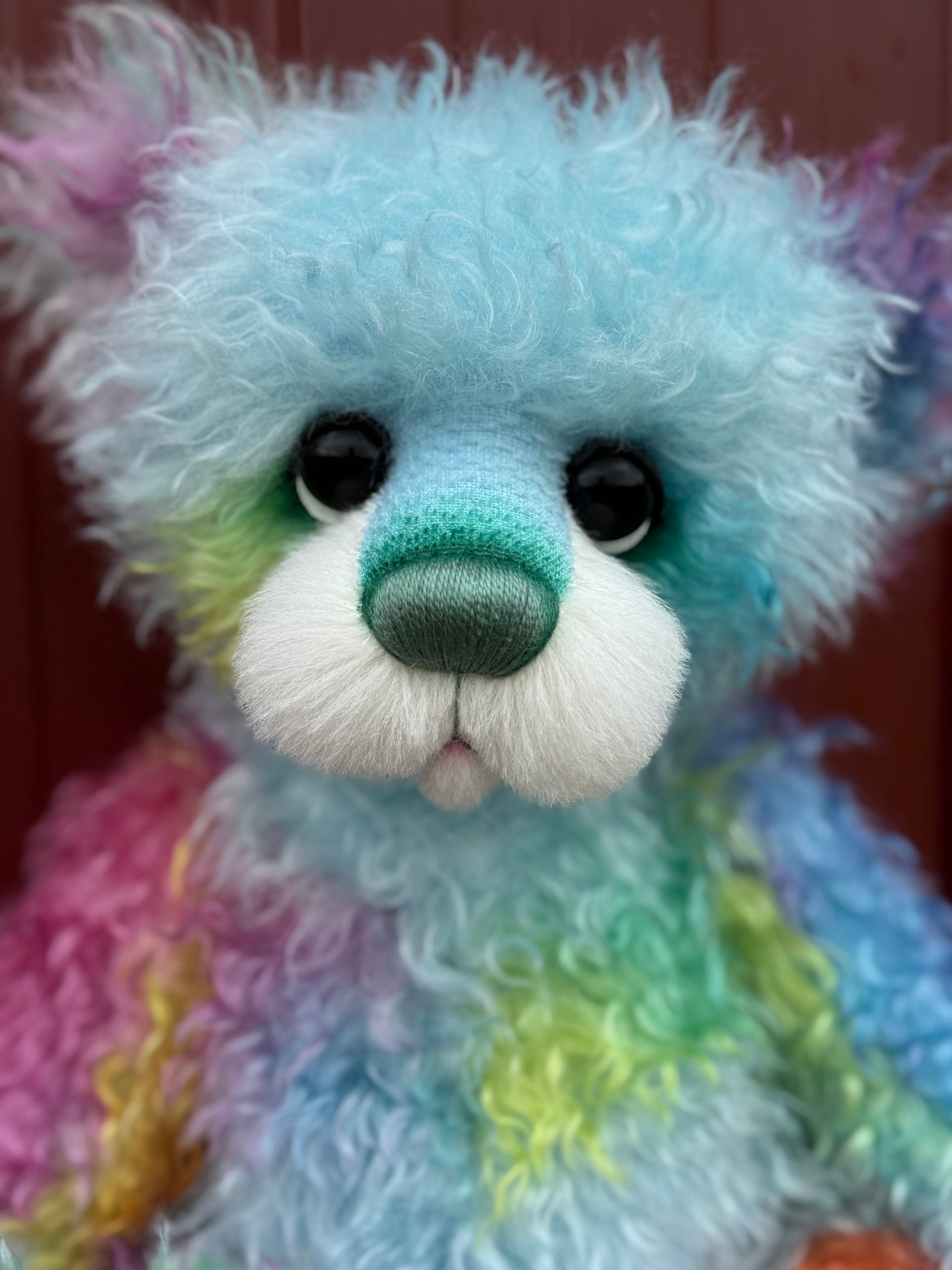 Georgie Jellybite - 19" Hand-dyed Curlylocks Mohair Artist Bear by Emma's Bears - OOAK