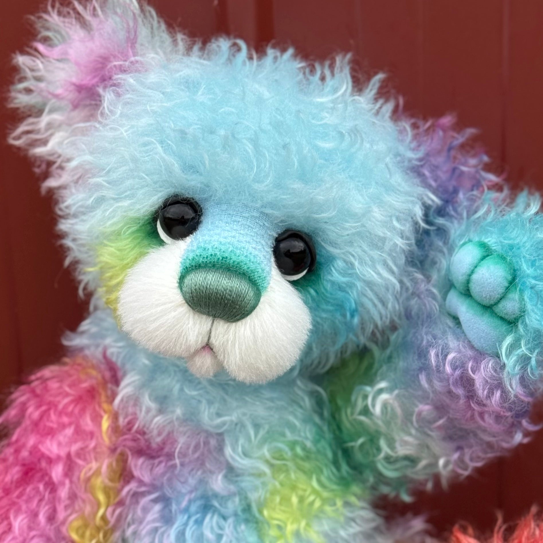 Georgie Jellybite - 19" Hand-dyed Curlylocks Mohair Artist Bear by Emma's Bears - OOAK