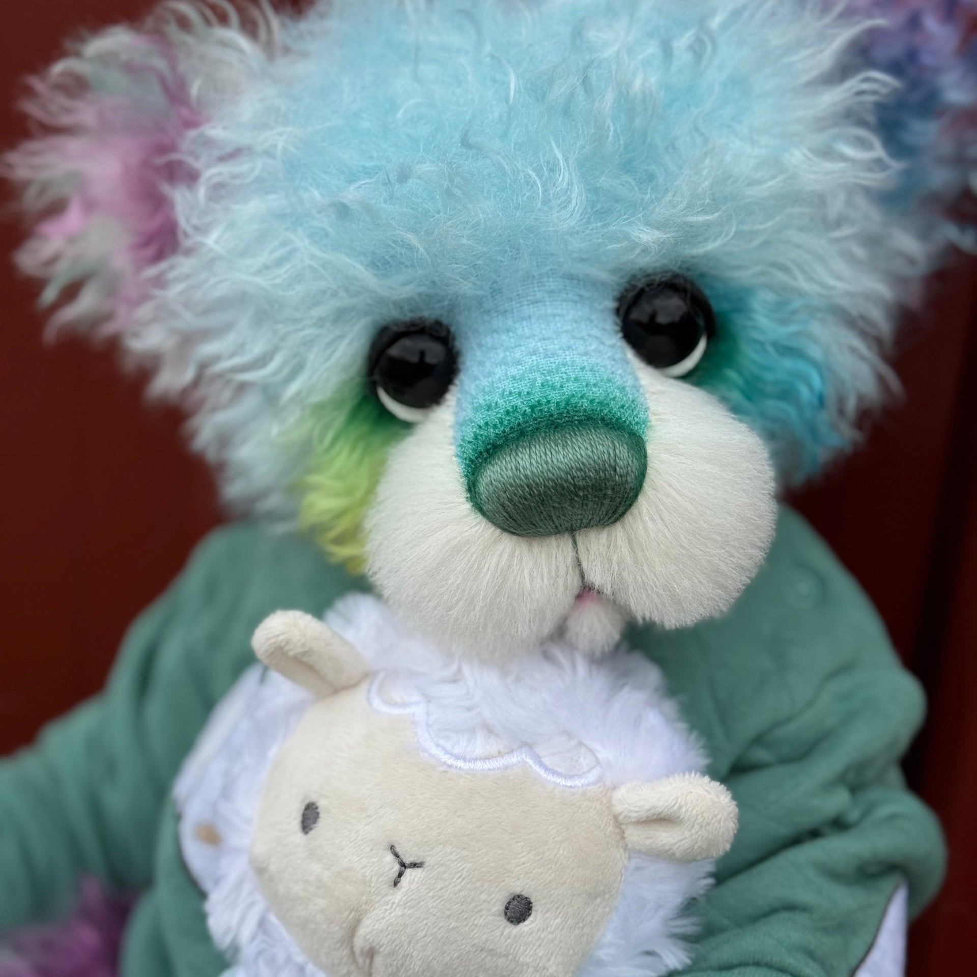 Georgie Jellybite - 19" Hand-dyed Curlylocks Mohair Artist Bear by Emma's Bears - OOAK