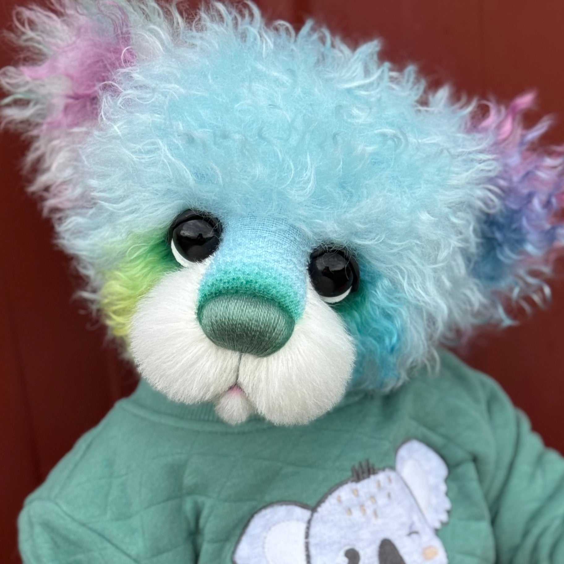 Georgie Jellybite - 19" Hand-dyed Curlylocks Mohair Artist Bear by Emma's Bears - OOAK