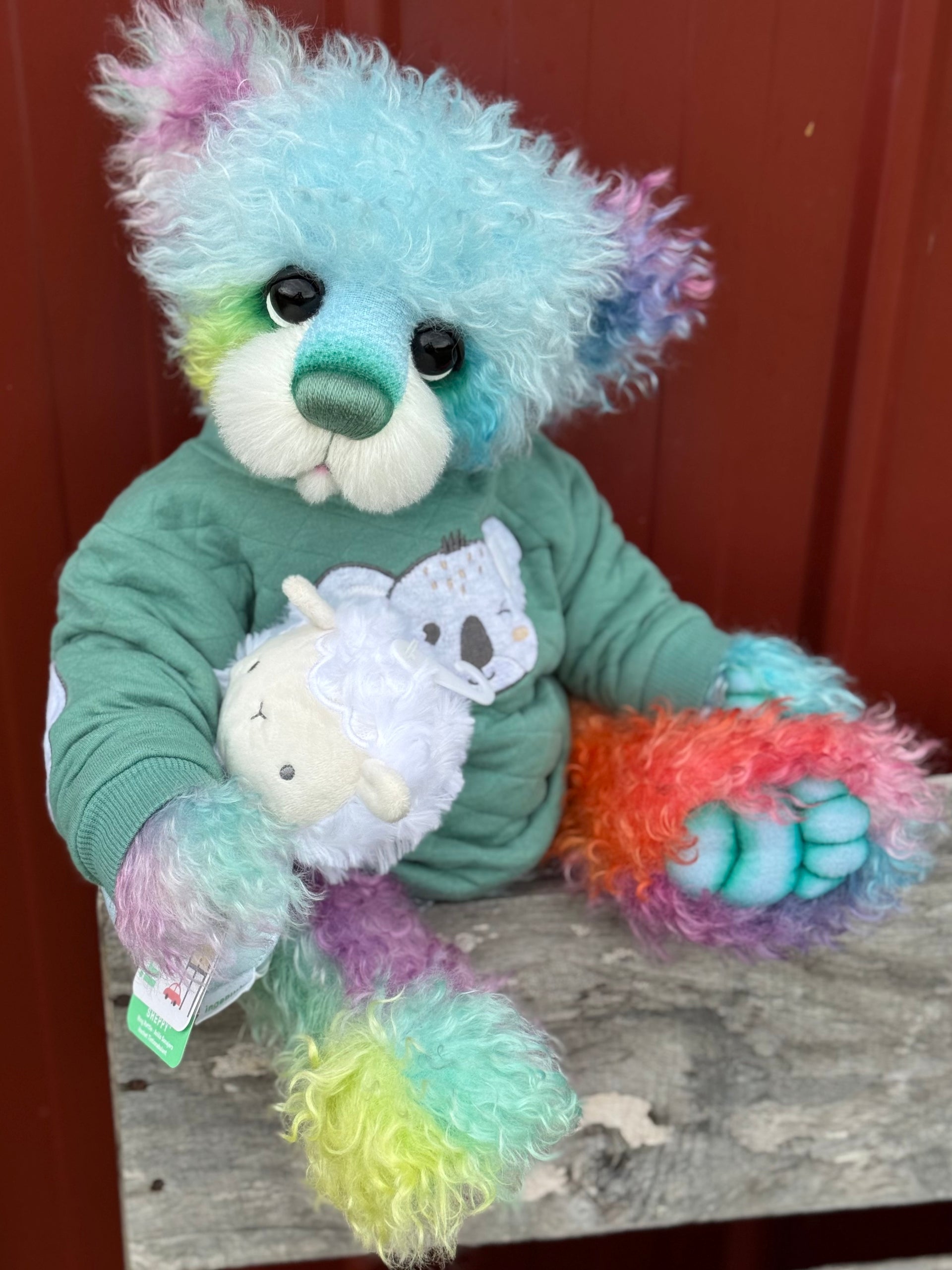 Georgie Jellybite - 19" Hand-dyed Curlylocks Mohair Artist Bear by Emma's Bears - OOAK