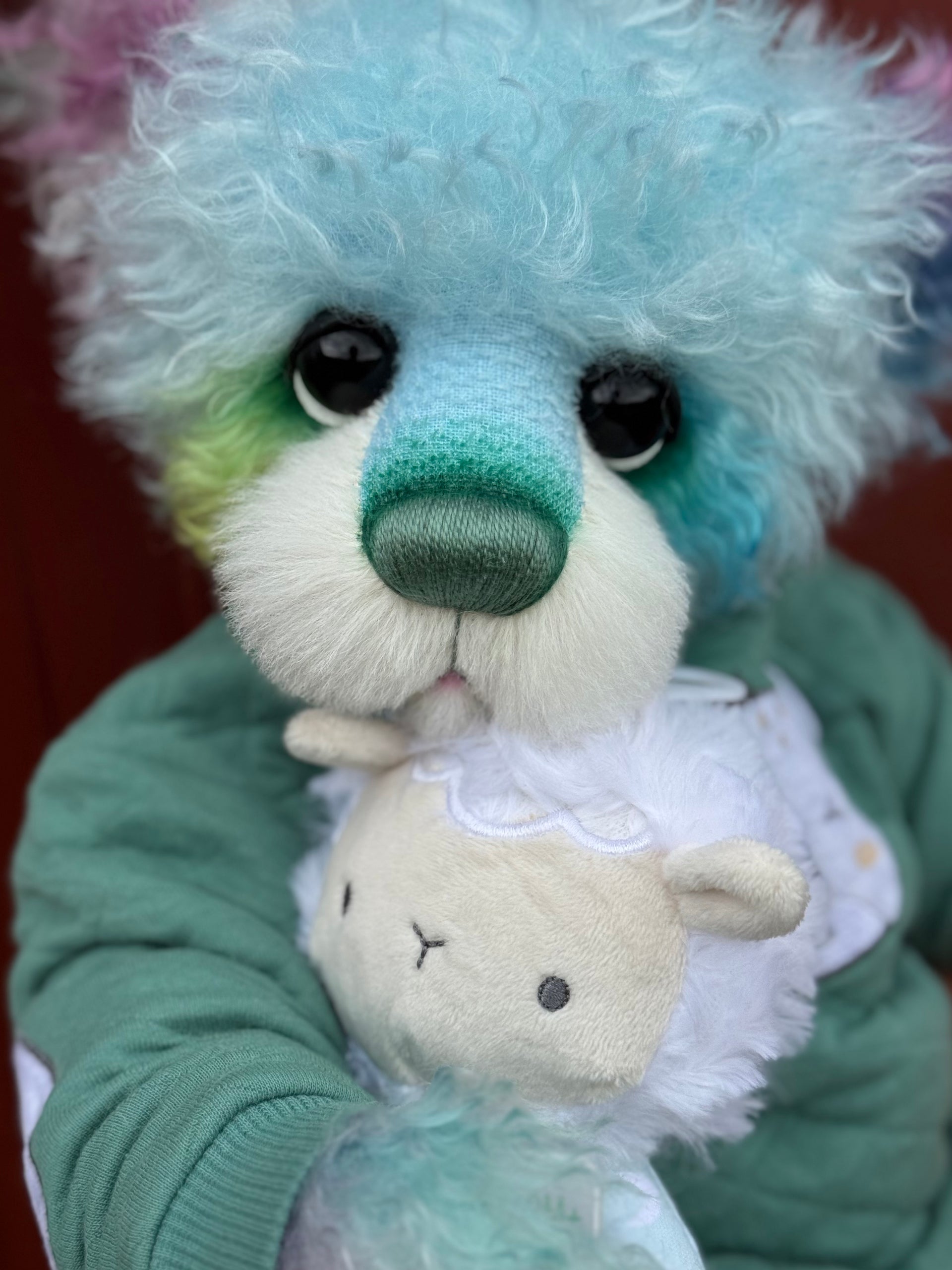 Georgie Jellybite - 19" Hand-dyed Curlylocks Mohair Artist Bear by Emma's Bears - OOAK