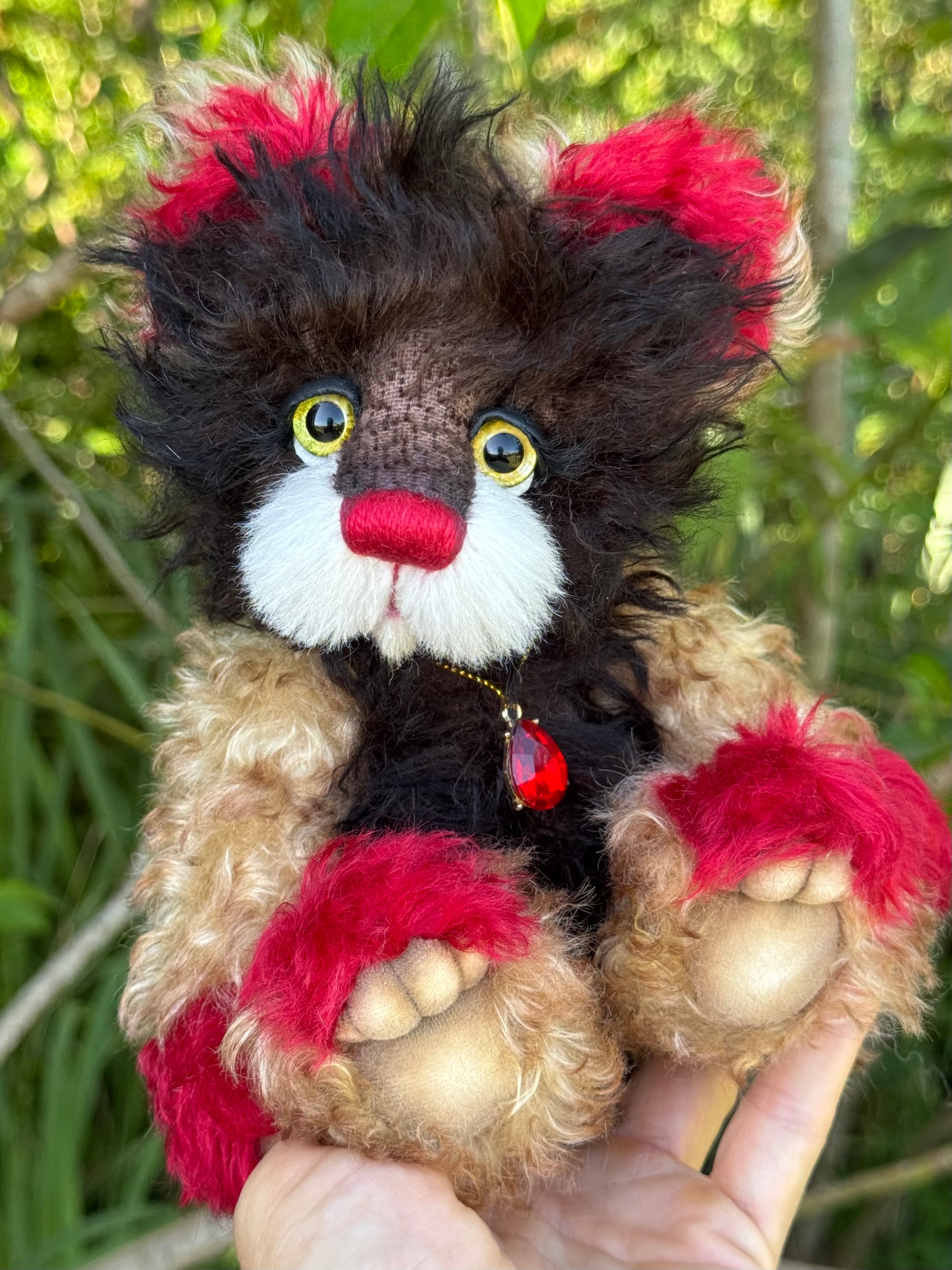 Karma Clove - 9" Mohair Artist Bear by Emma's Bears - OOAK