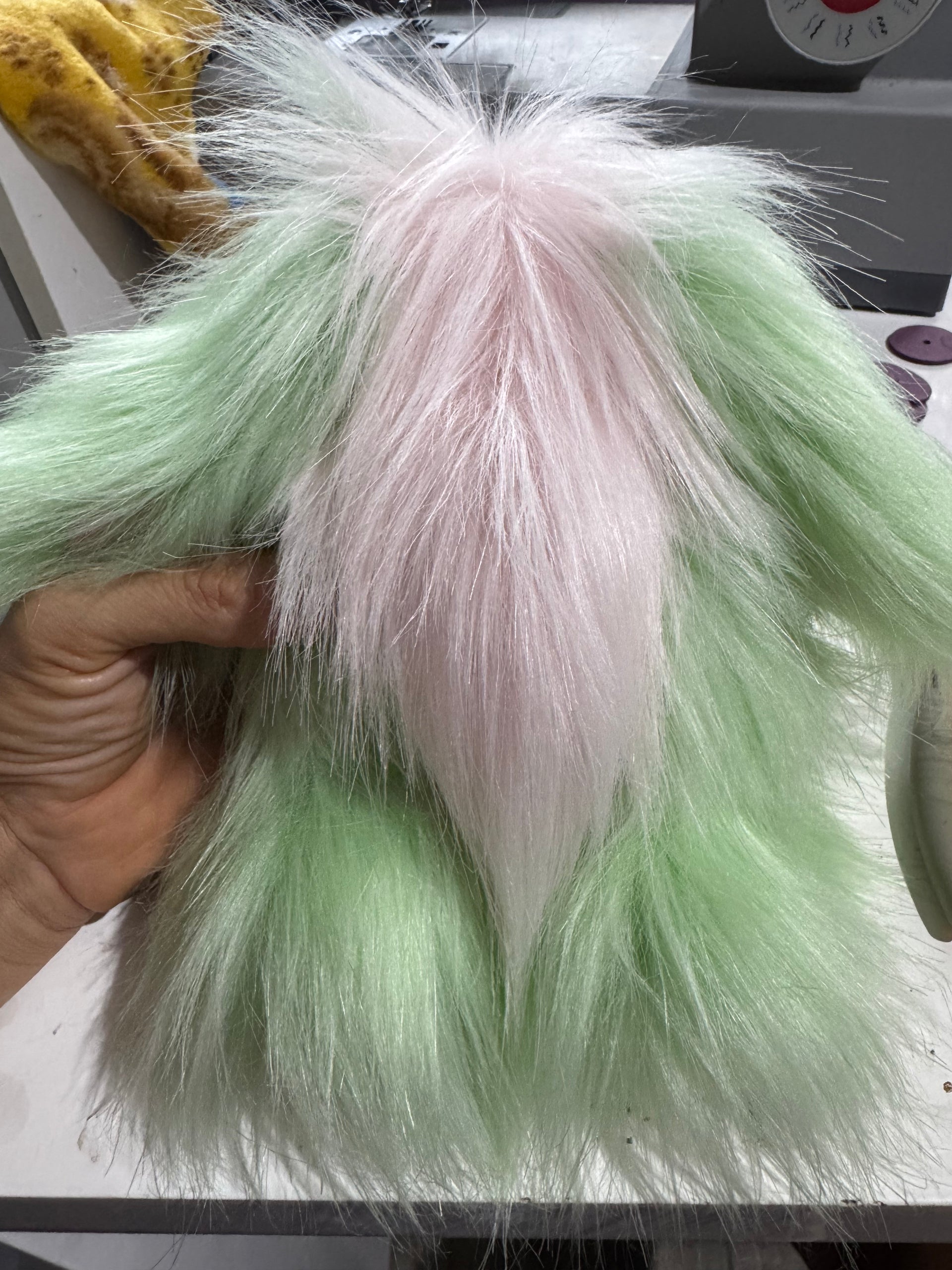 KITS - 9" Lichen Rosefluff faux fur teddy kit