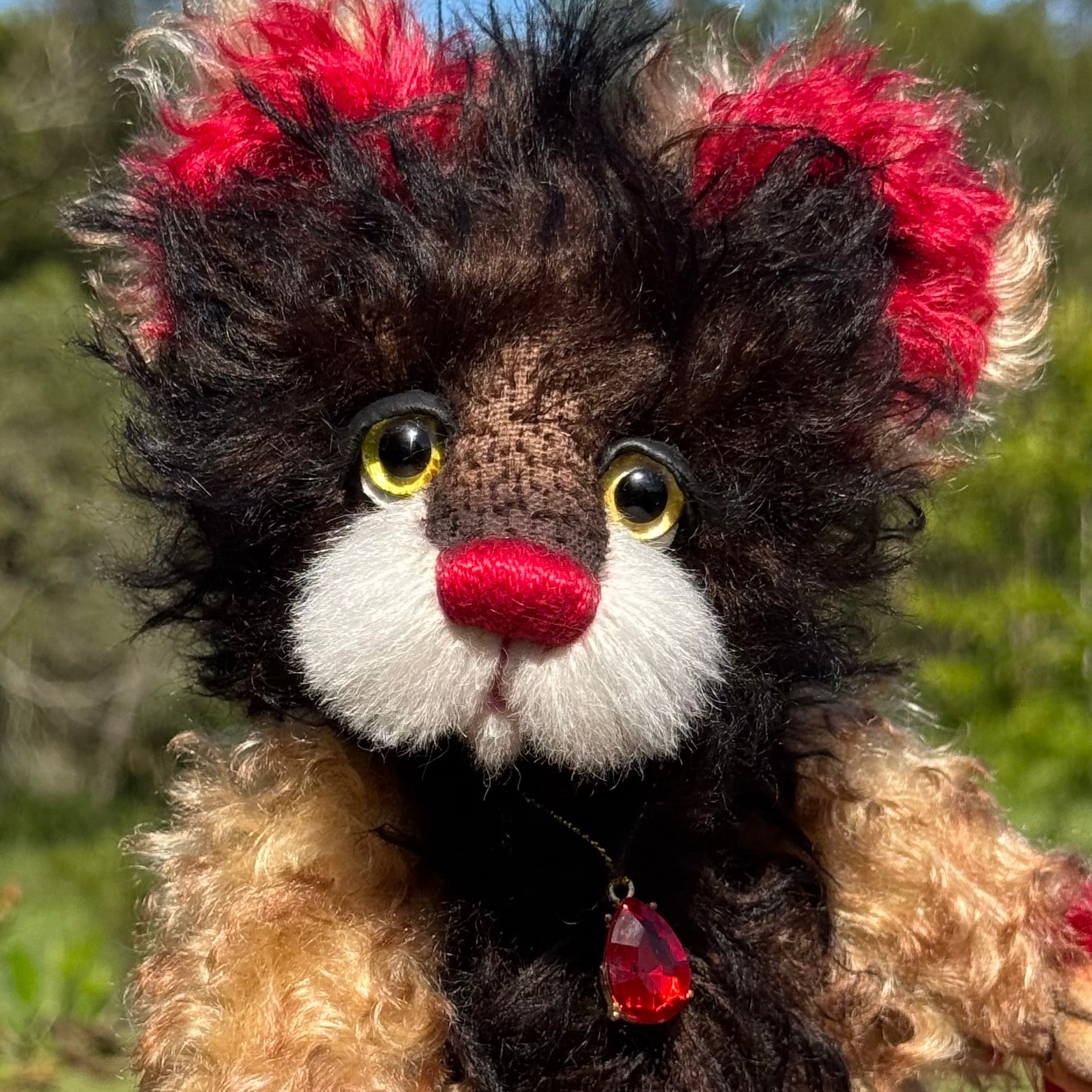 Karma Clove - 9" Mohair Artist Bear by Emma's Bears - OOAK