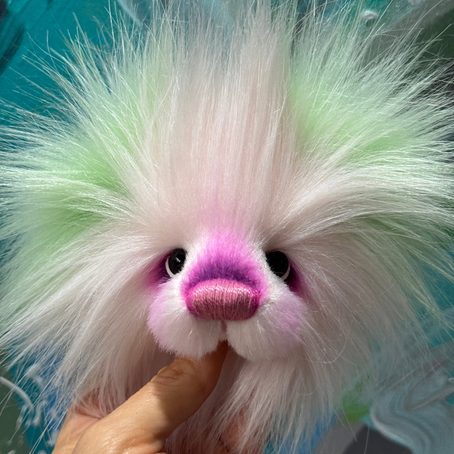 KITS - 9" Lichen Rosefluff faux fur teddy kit