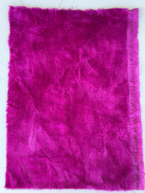 10mm Alpaca  - Hand Dyed Magenta Plum - Fat 1/8m  - DEC004