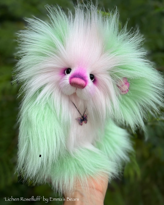 KITS - 9" Lichen Rosefluff faux fur teddy kit