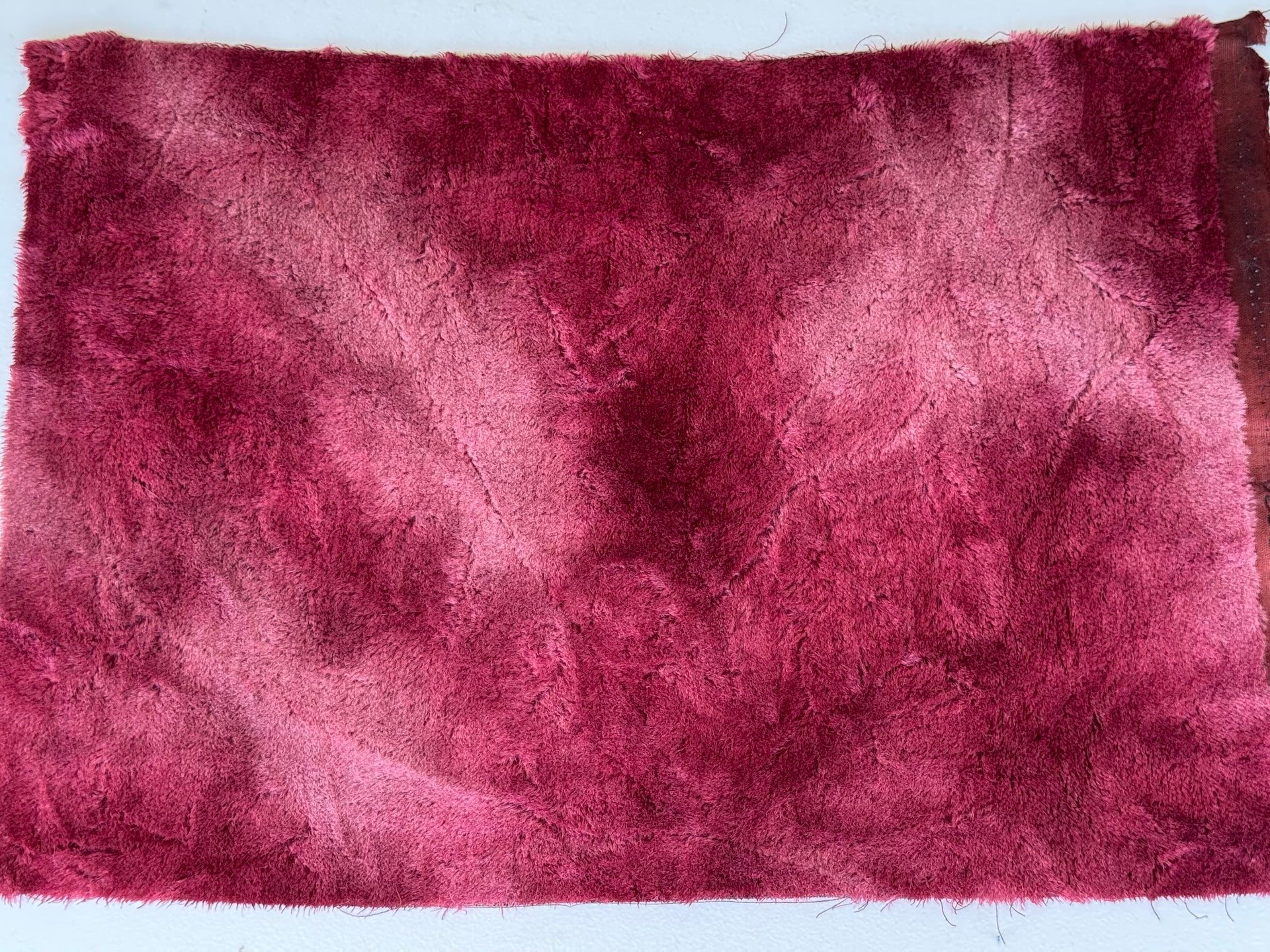 10mm Alpaca  - Hand Dyed Spiced Wine Batik - Fat 1/4m  - DEC013