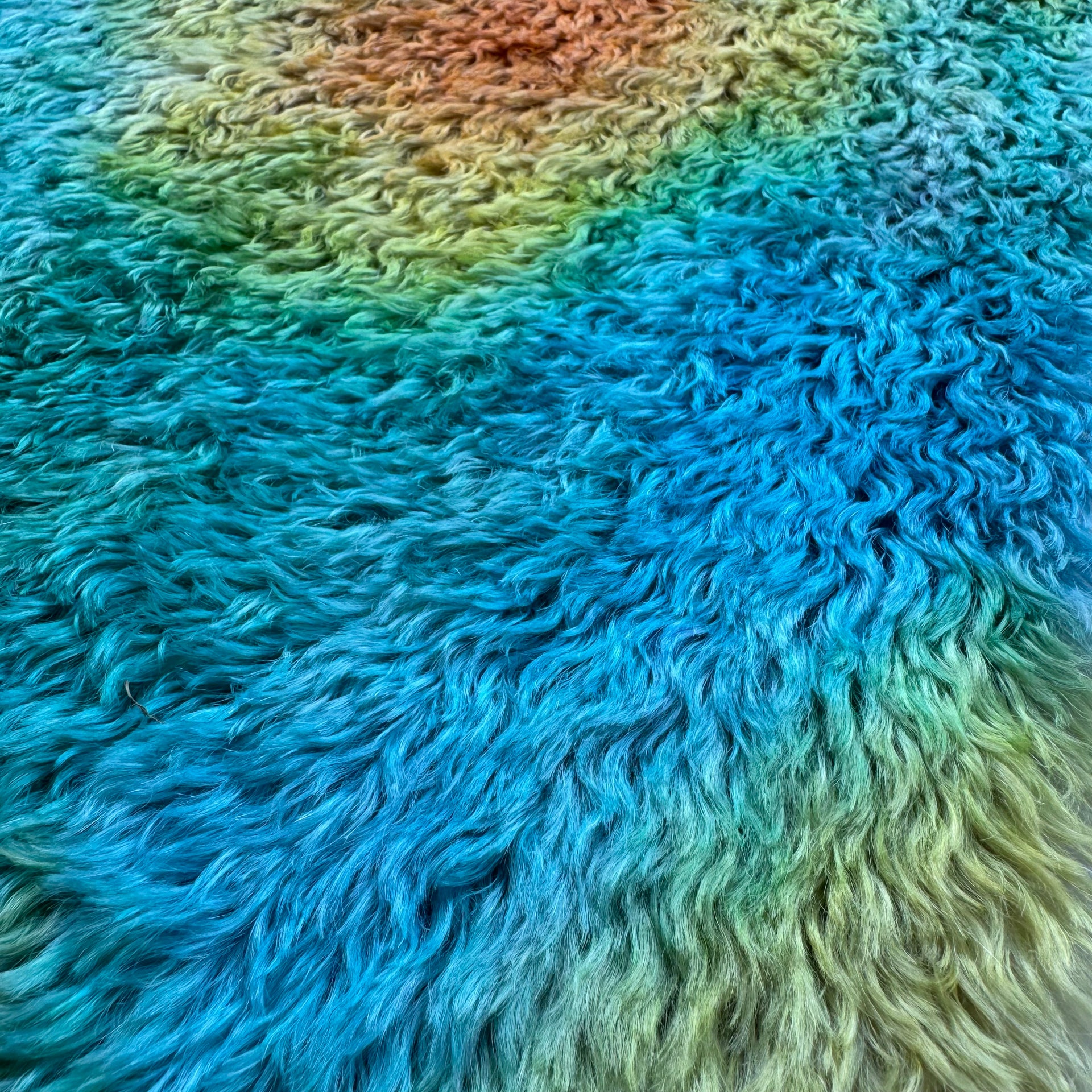 Crimped Mohair/Viscose - Hand Dyed Summer Fun - Fat 1/8m - DEC070