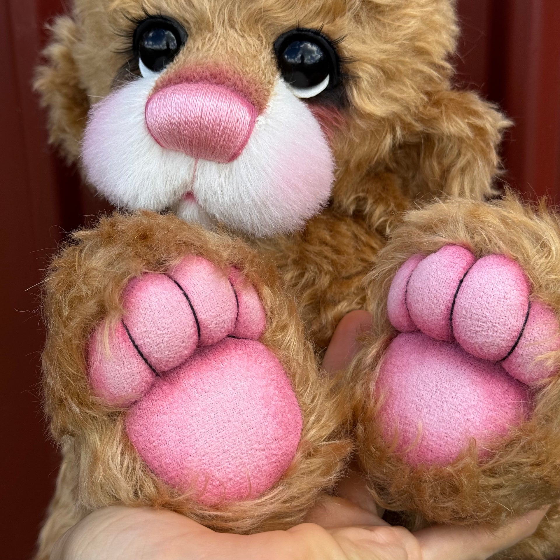 Lilibet Flower - 17" Golden Mohair EASTER Artist Bear by Emma's Bears - OOAK