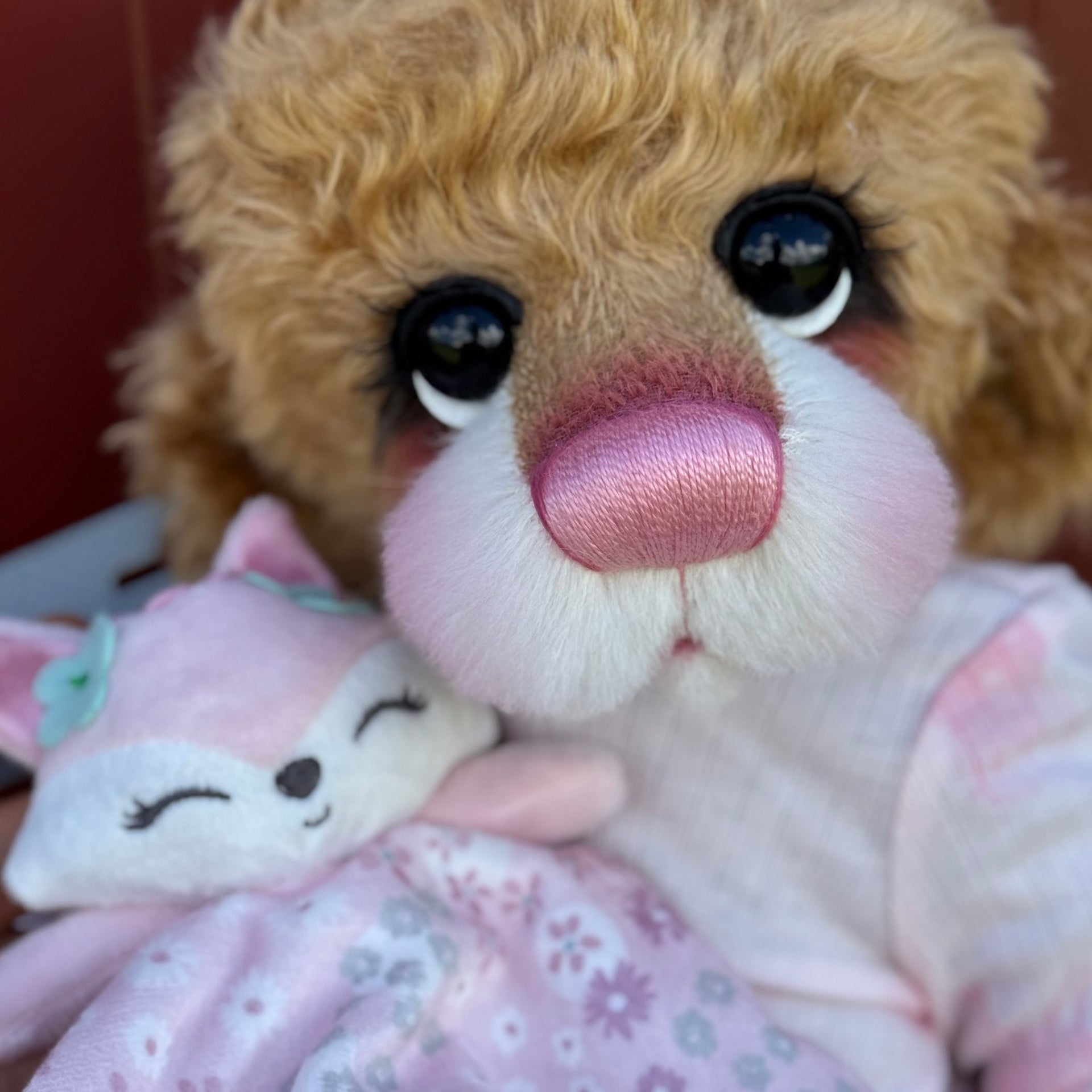 Lilibet Flower - 17" Golden Mohair EASTER Artist Bear by Emma's Bears - OOAK