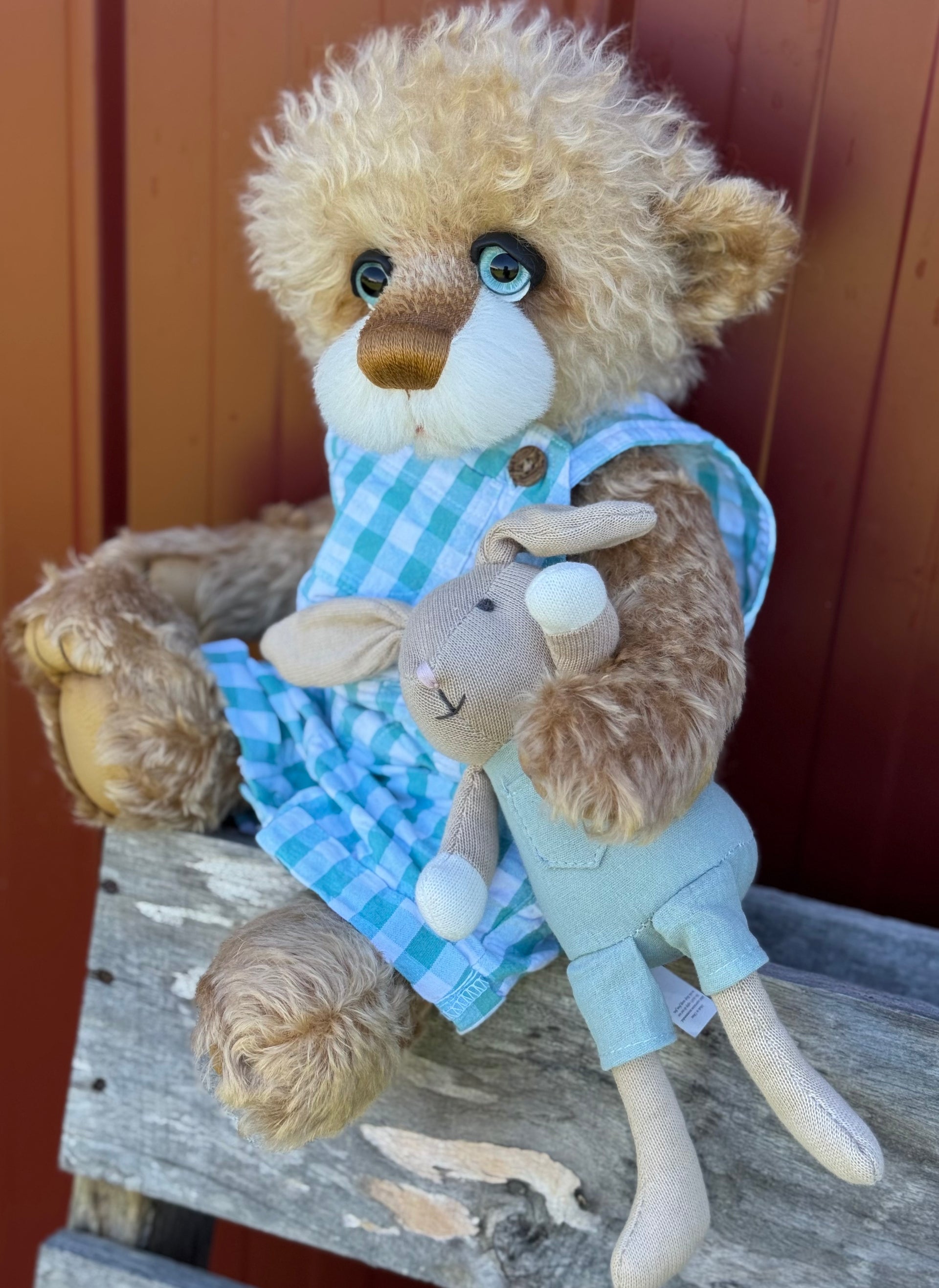 Benjamin Bilby - 17" Blonde Mohair EASTER Artist Bear by Emma's Bears - OOAK