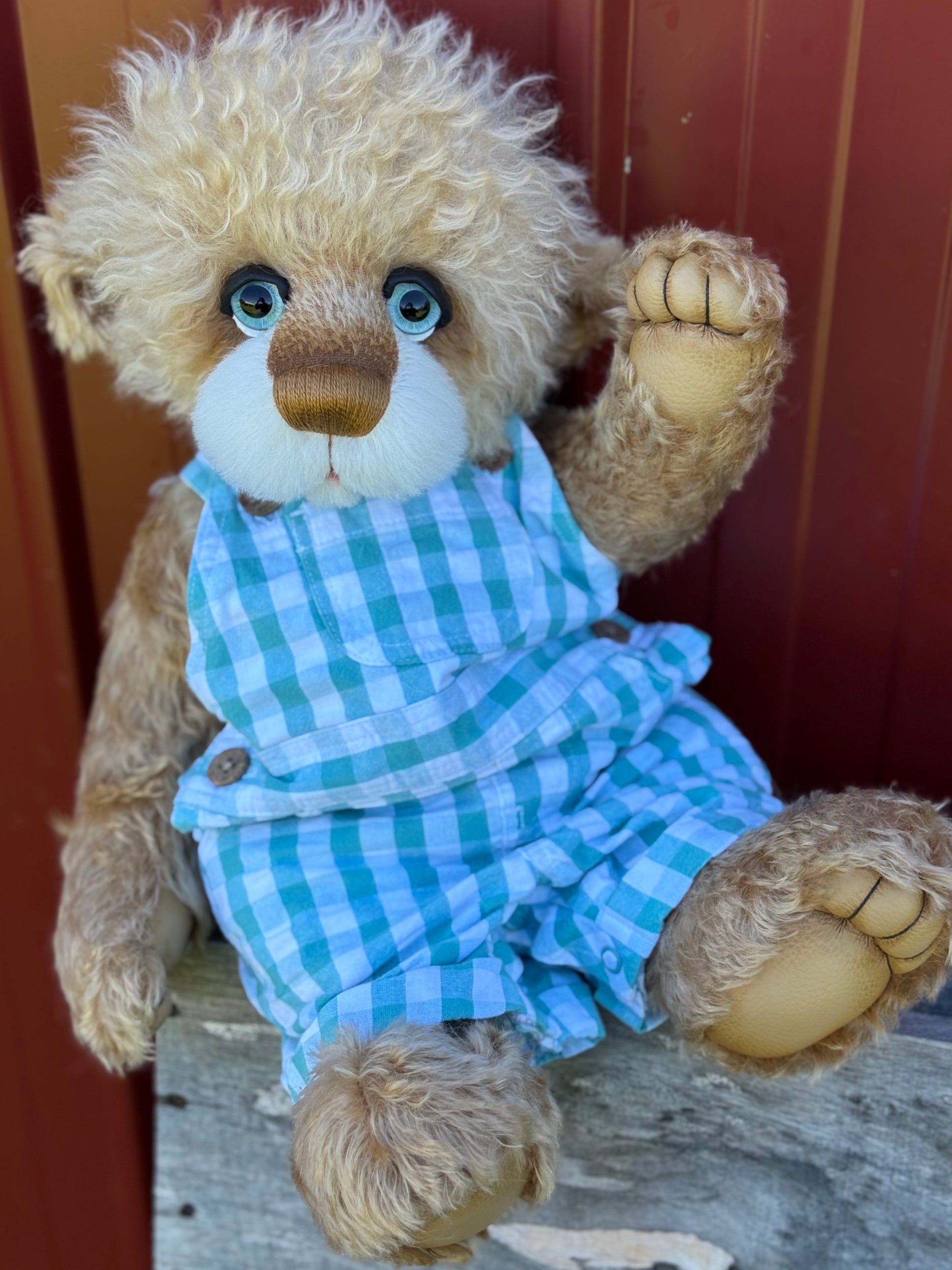 Benjamin Bilby - 17" Blonde Mohair EASTER Artist Bear by Emma's Bears - OOAK