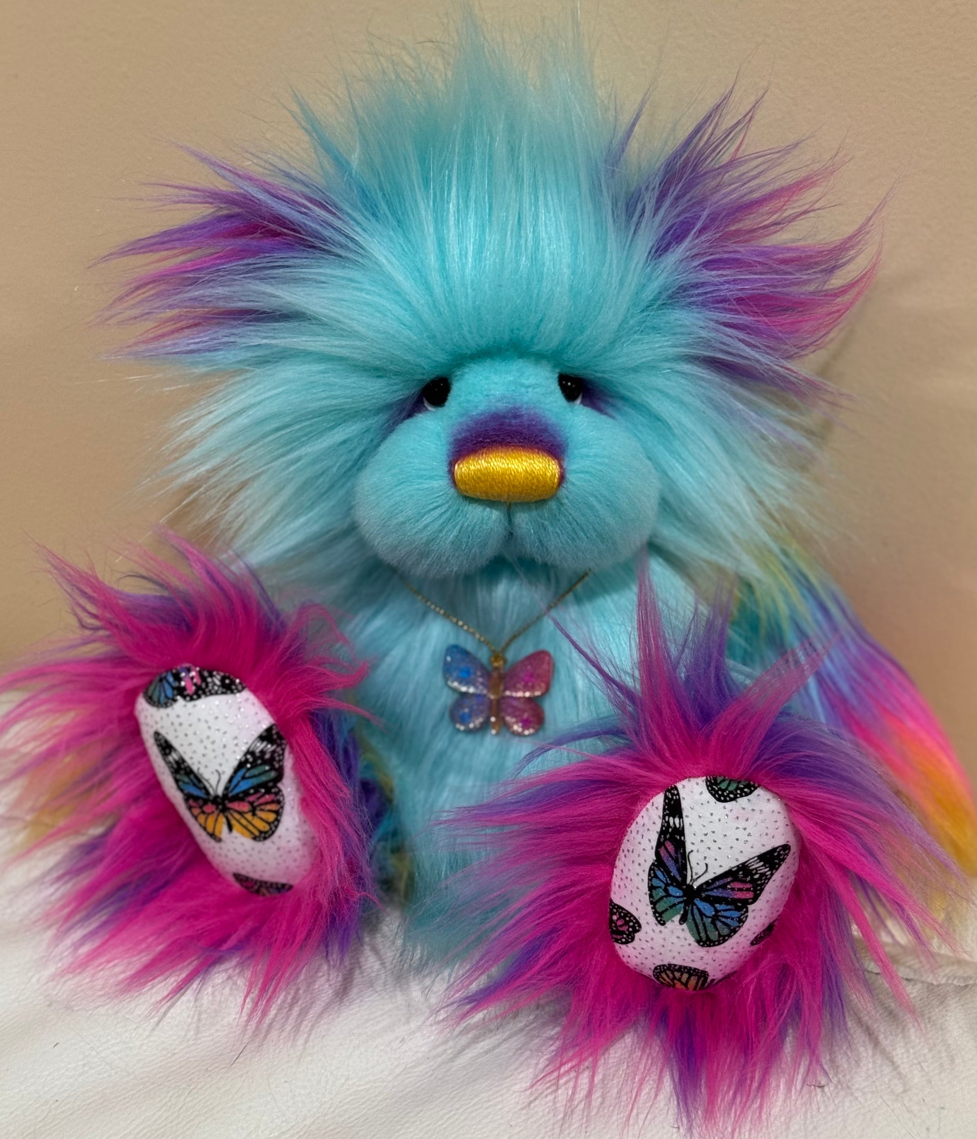 Twilight Whisper - 12" faux fur artist bear by Emmas Bears - OOAK