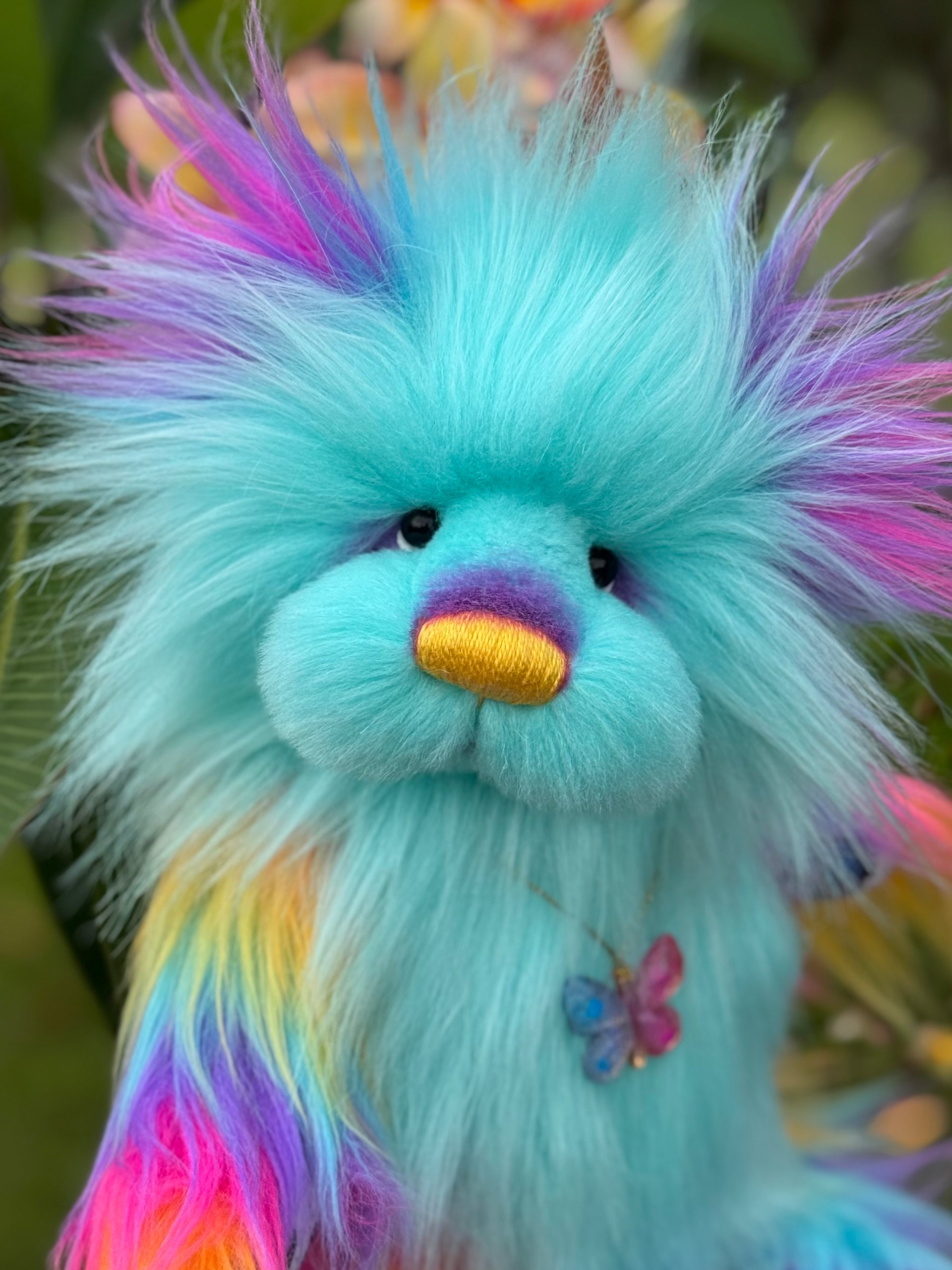 Twilight Whisper - 12" faux fur artist bear by Emmas Bears - OOAK