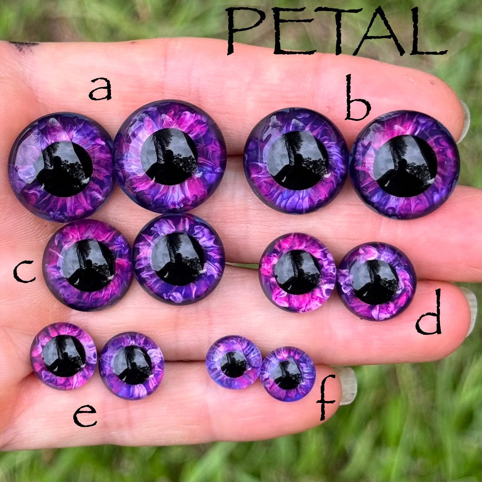 Hand Painted Eyes - Petal