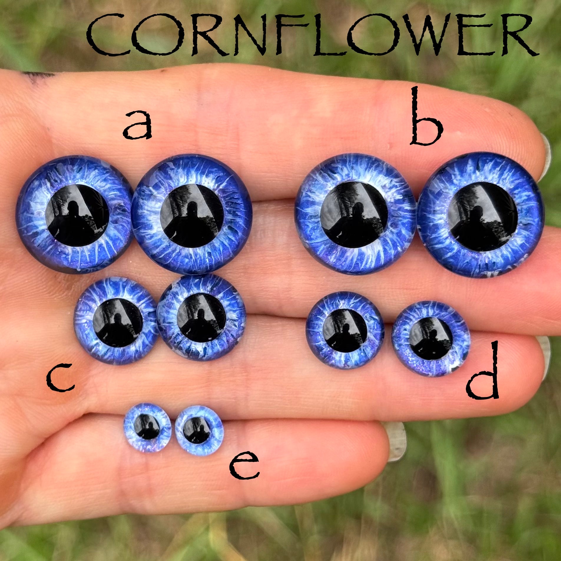 Hand Painted Eyes - Cornflower