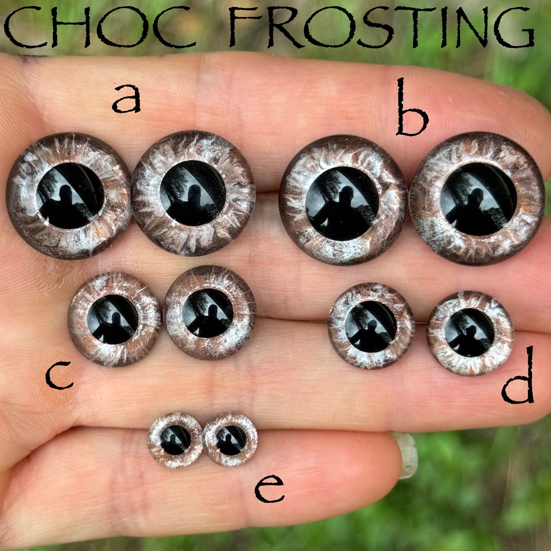 Hand Painted Eyes - Choc Frosting