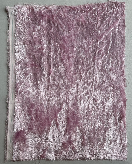 Curly Viscose - Hand Dyed Fairy Pink - Fat 1/8m - FEB001