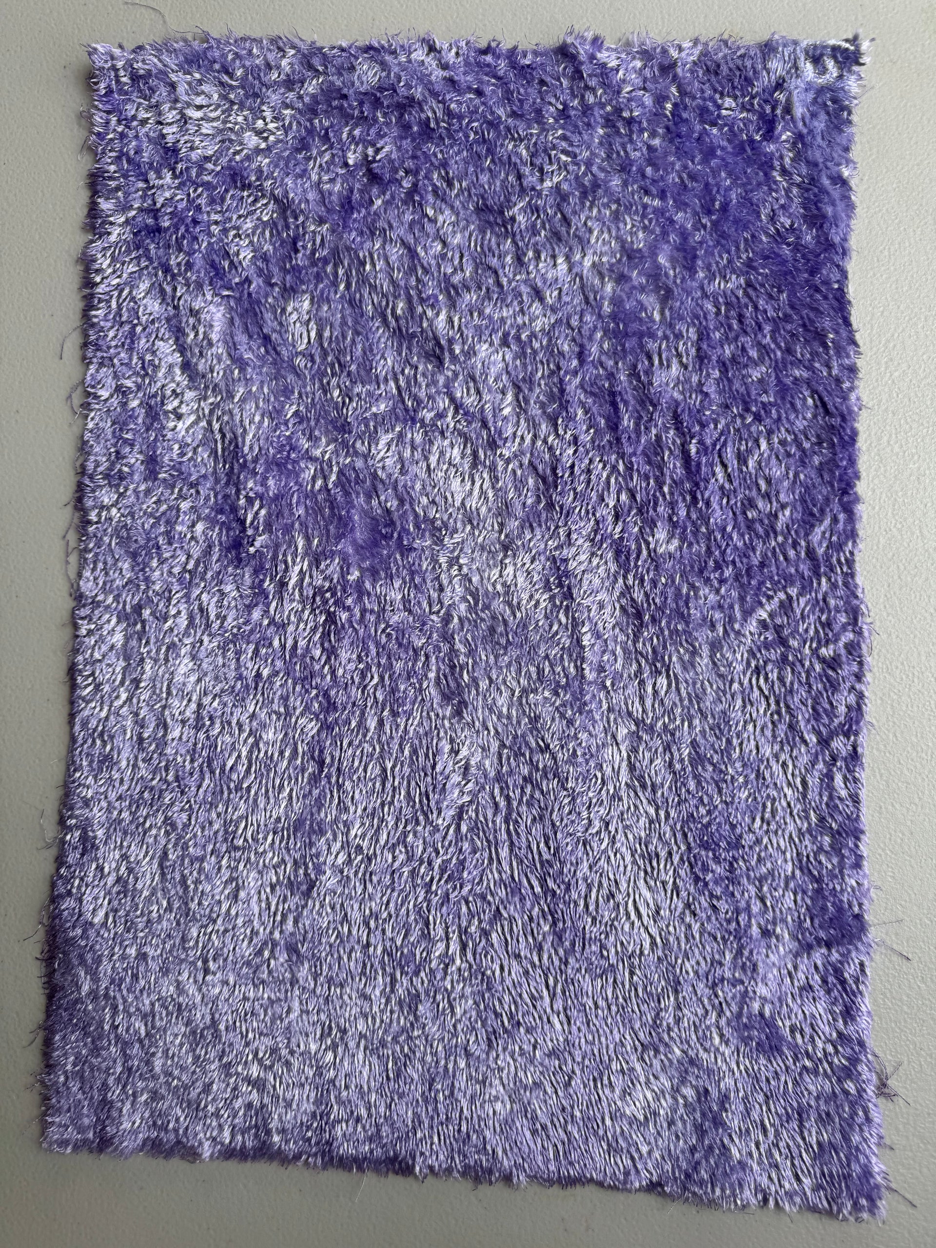 Curly Viscose - Hand Dyed Pastel Lavender - Fat 1/8m - FEB002