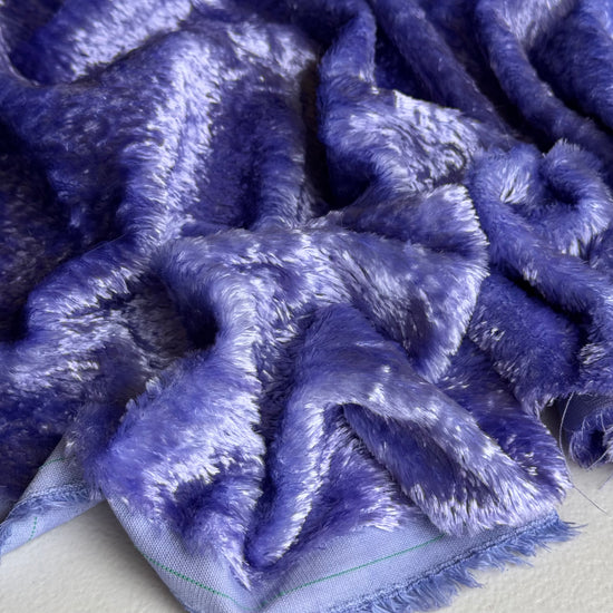 Curly Viscose - Hand Dyed Tanzanite - Fat 1/4m - FEB012