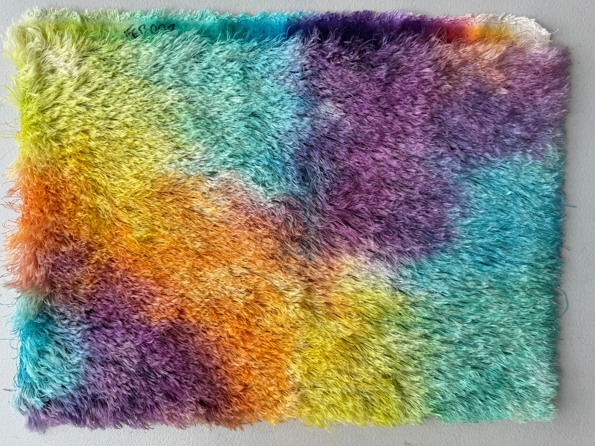25mm String Mohair - Hand Dyed Rainbow Clouds - Fat 1/8m - FEB027