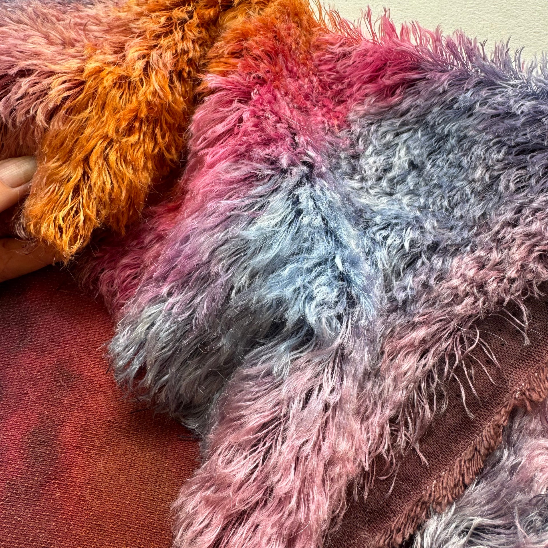 25mm String Mohair - Hand Dyed Winter Twilight - Fat 1/4m - FEB032