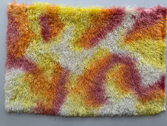 25mm String Mohair - Hand Dyed Firebug - Fat 1/4m - FEB033