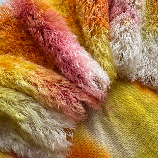 25mm String Mohair - Hand Dyed Firebug - Fat 1/4m - FEB033