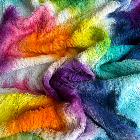 Standard Viscose - Hand Dyed Rainbow Clouds - Fat 1/8m - FEB045