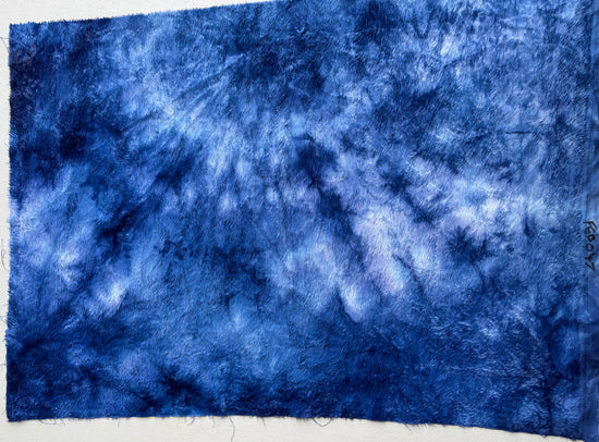 Standard Viscose - Hand Dyed Indigo Batik - Fat 1/4m - FEB047
