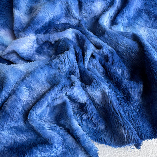 Standard Viscose - Hand Dyed Indigo Batik - Fat 1/4m - FEB047