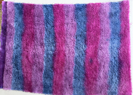 10mm Alpaca  - Hand Dyed Plum Parfait - Fat 1/4m  - FEB077