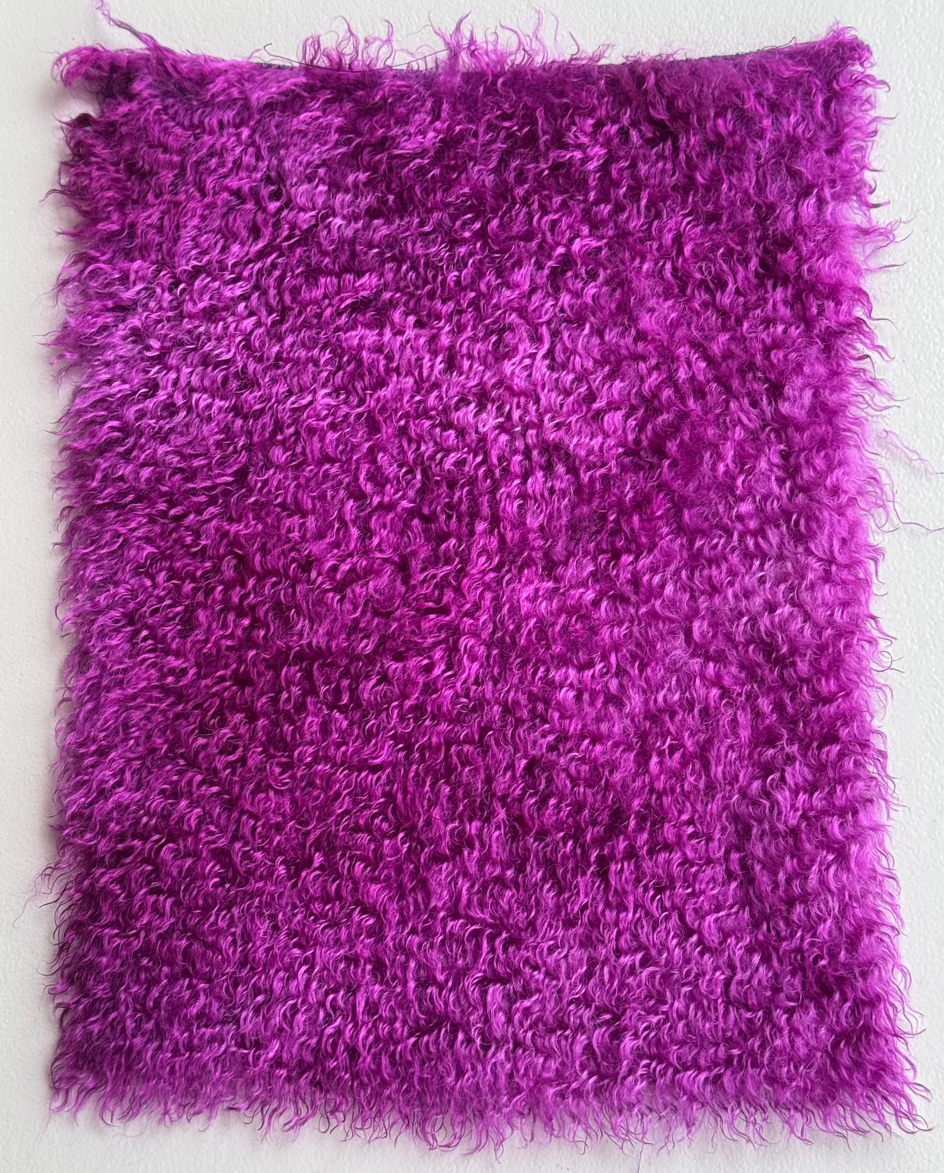 Curlylocks Mohair - Hand Dyed Deepest Orchid - Fat 1/8m - FEB079