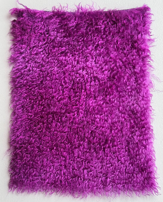 Curlylocks Mohair - Hand Dyed Deepest Orchid - Fat 1/8m - FEB079