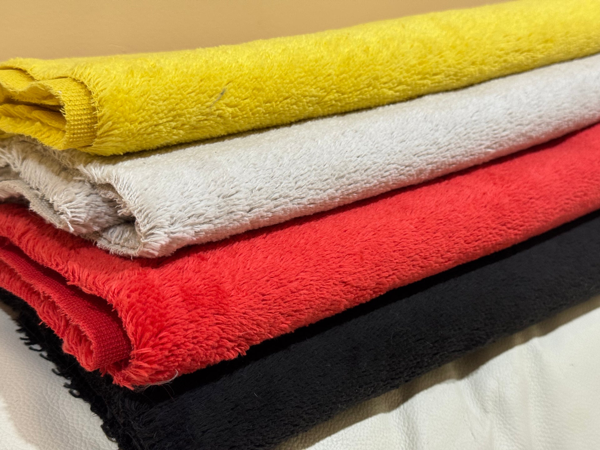 Cotton Fur - Straight 7mm Pile - Cherry Red