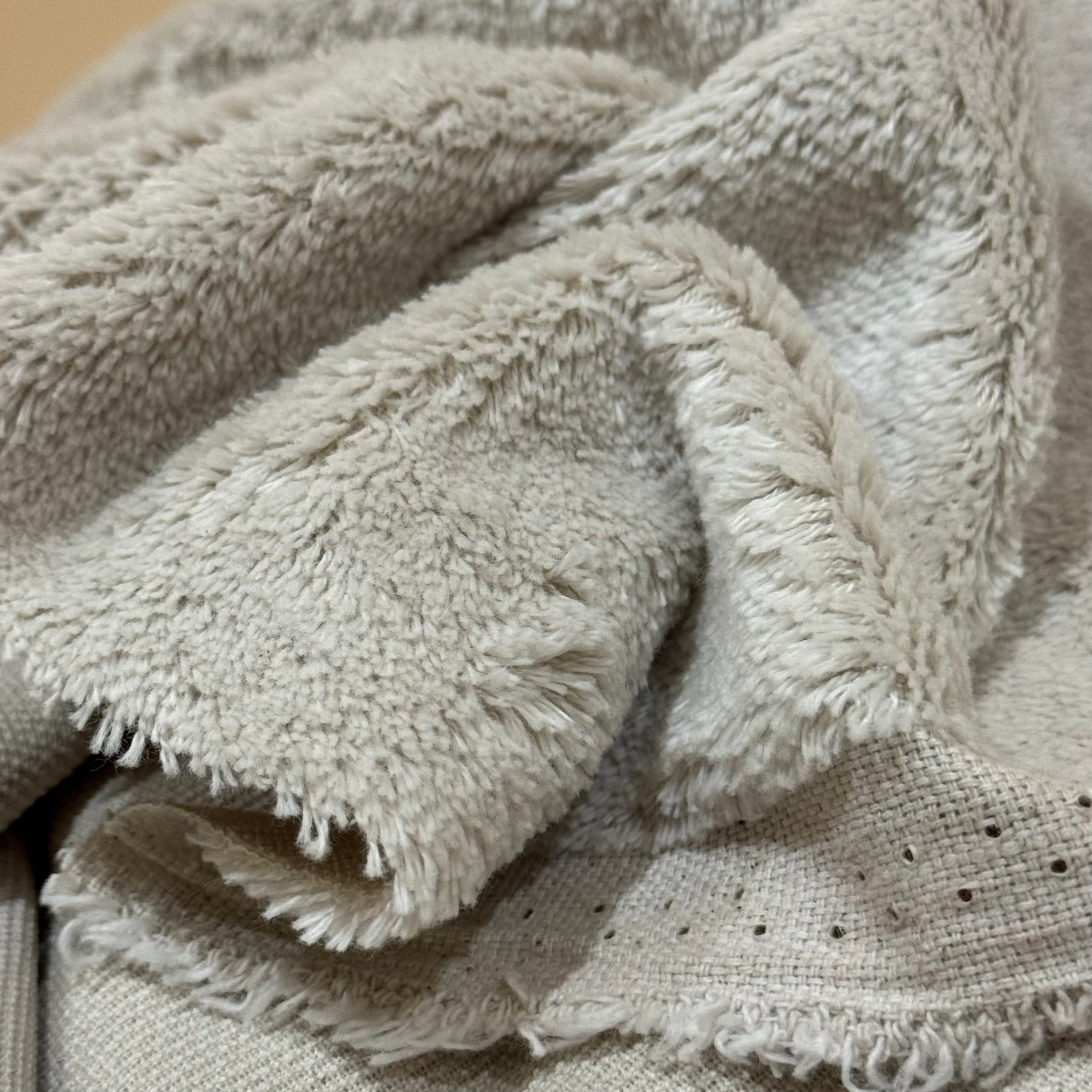 Cotton Fur - Straight 7mm Pile - Stone Grey