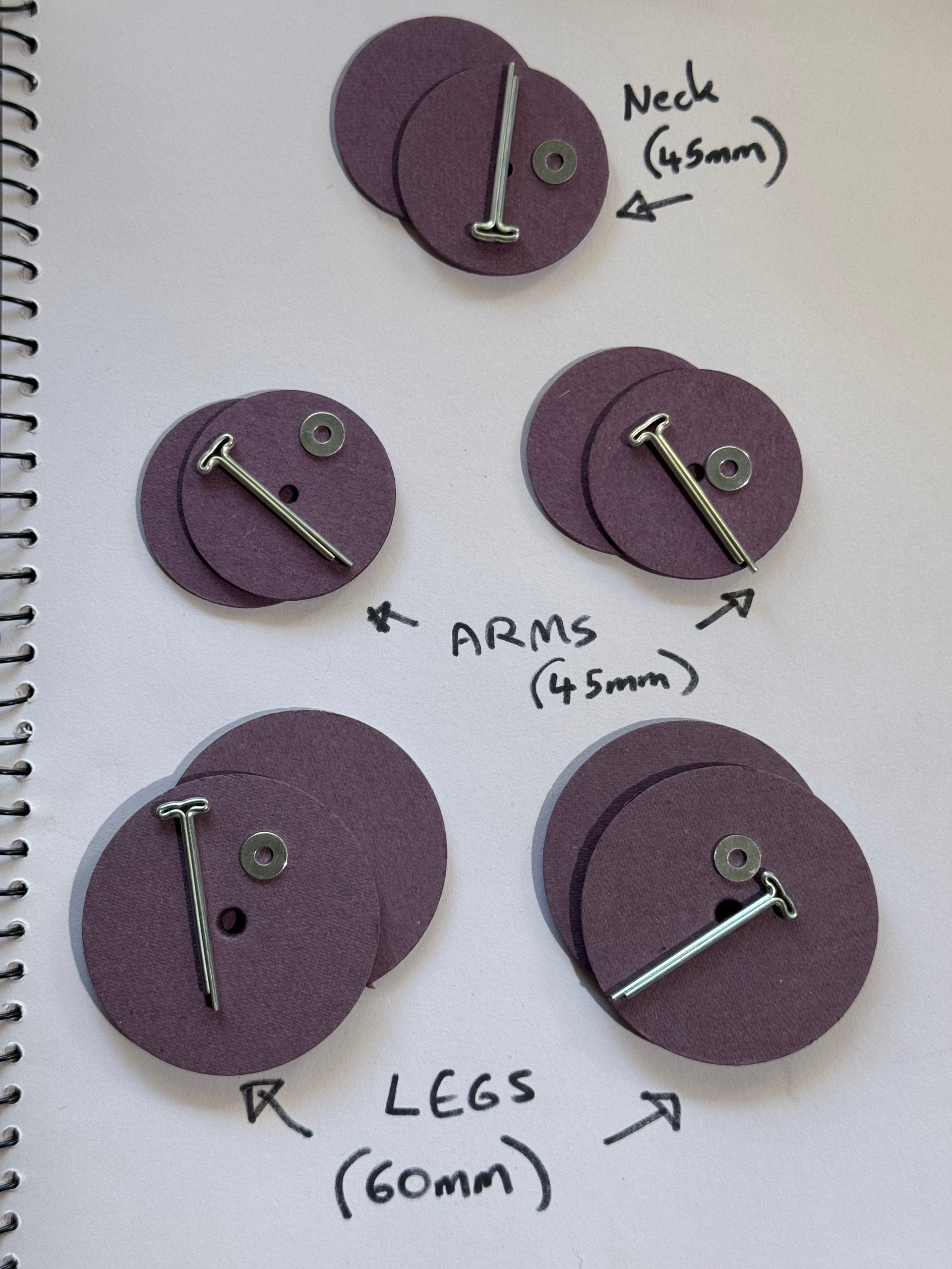 KIT - 17" Moonjewel Dove faux fur bear