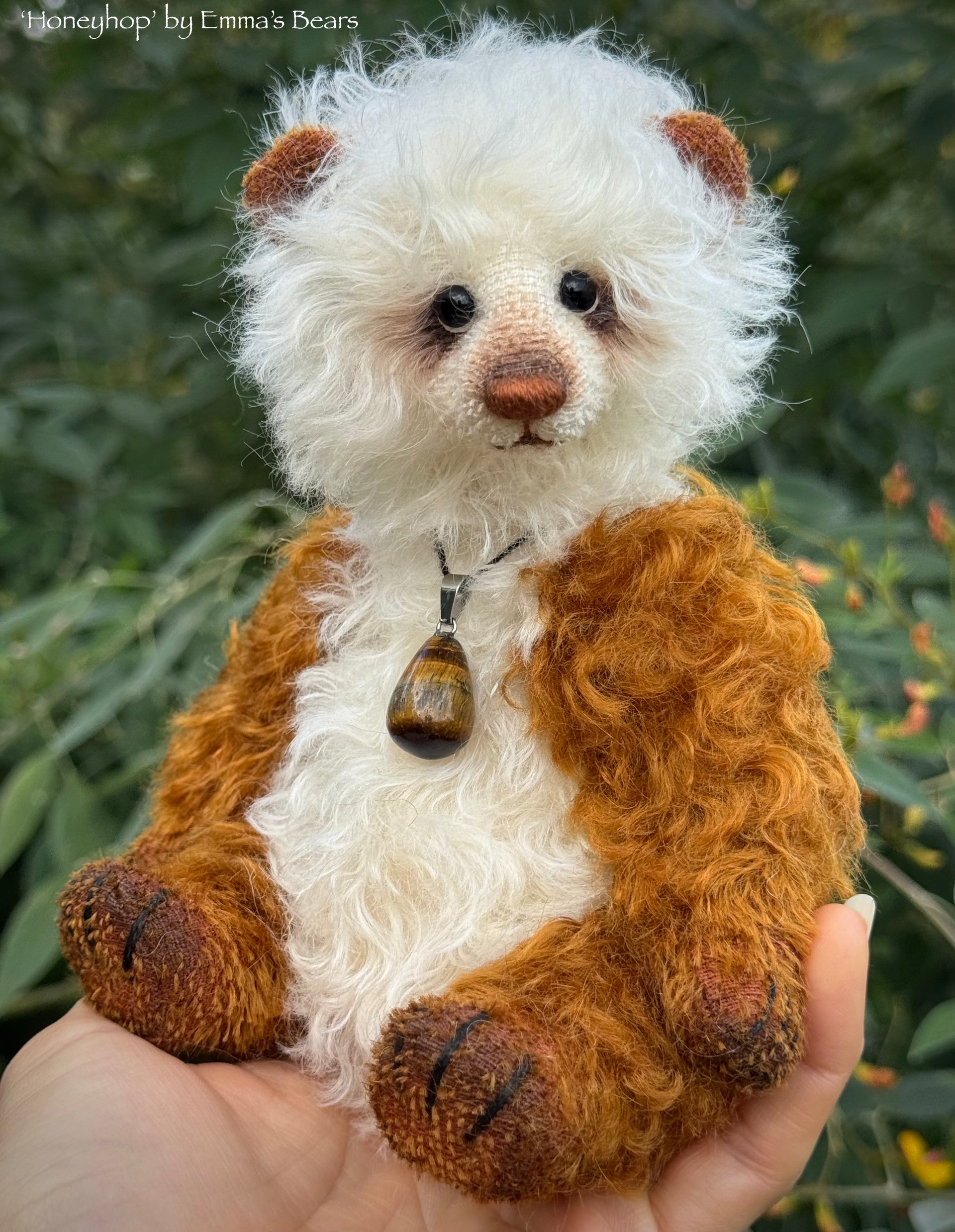 Honeyhop - 7" Wiggly Mohair Artist Bear by Emma's Bears - OOAK