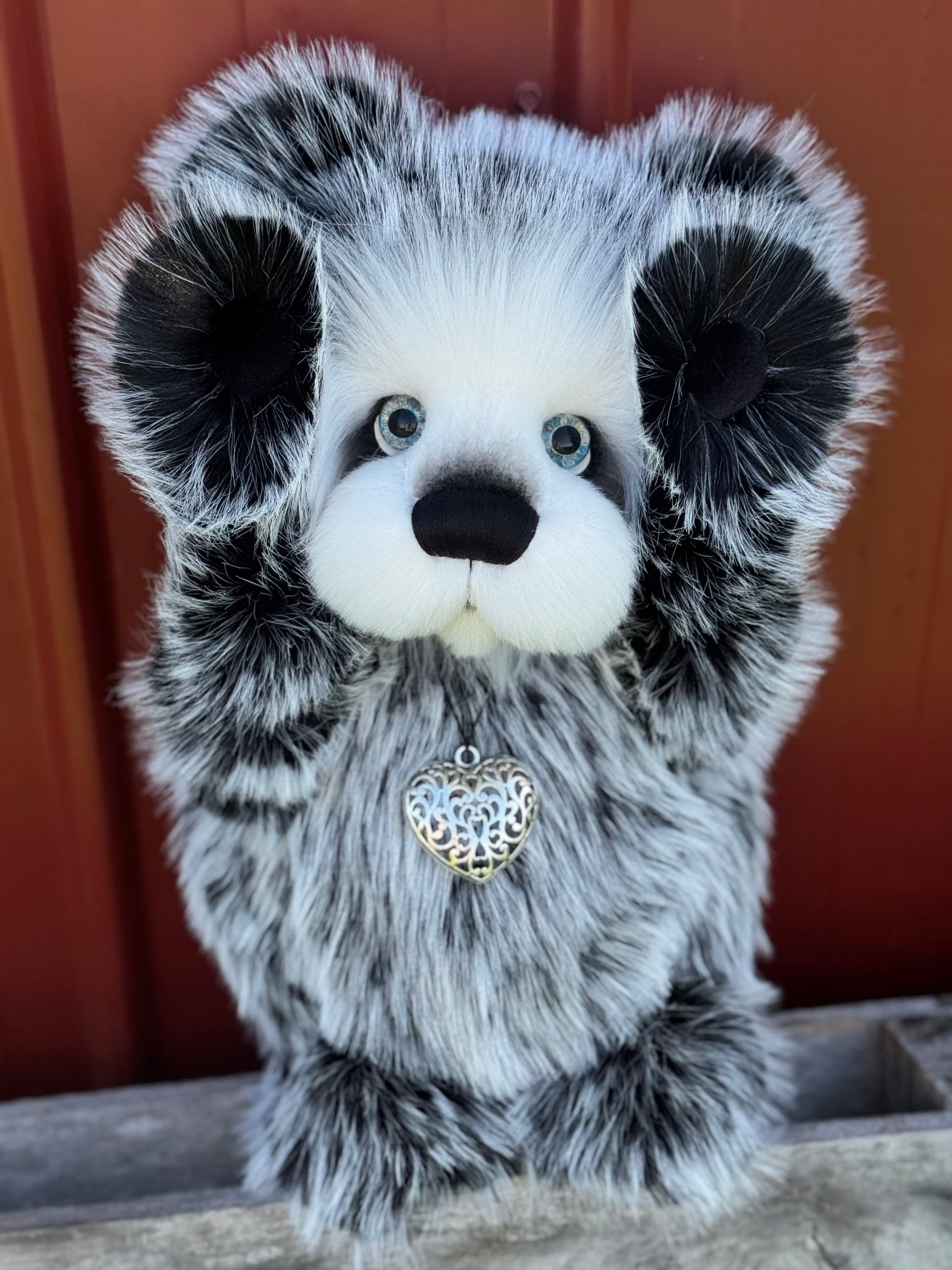 Bubbledove - 17" Luxury faux fur artist bear by Emma's Bears - OOAK