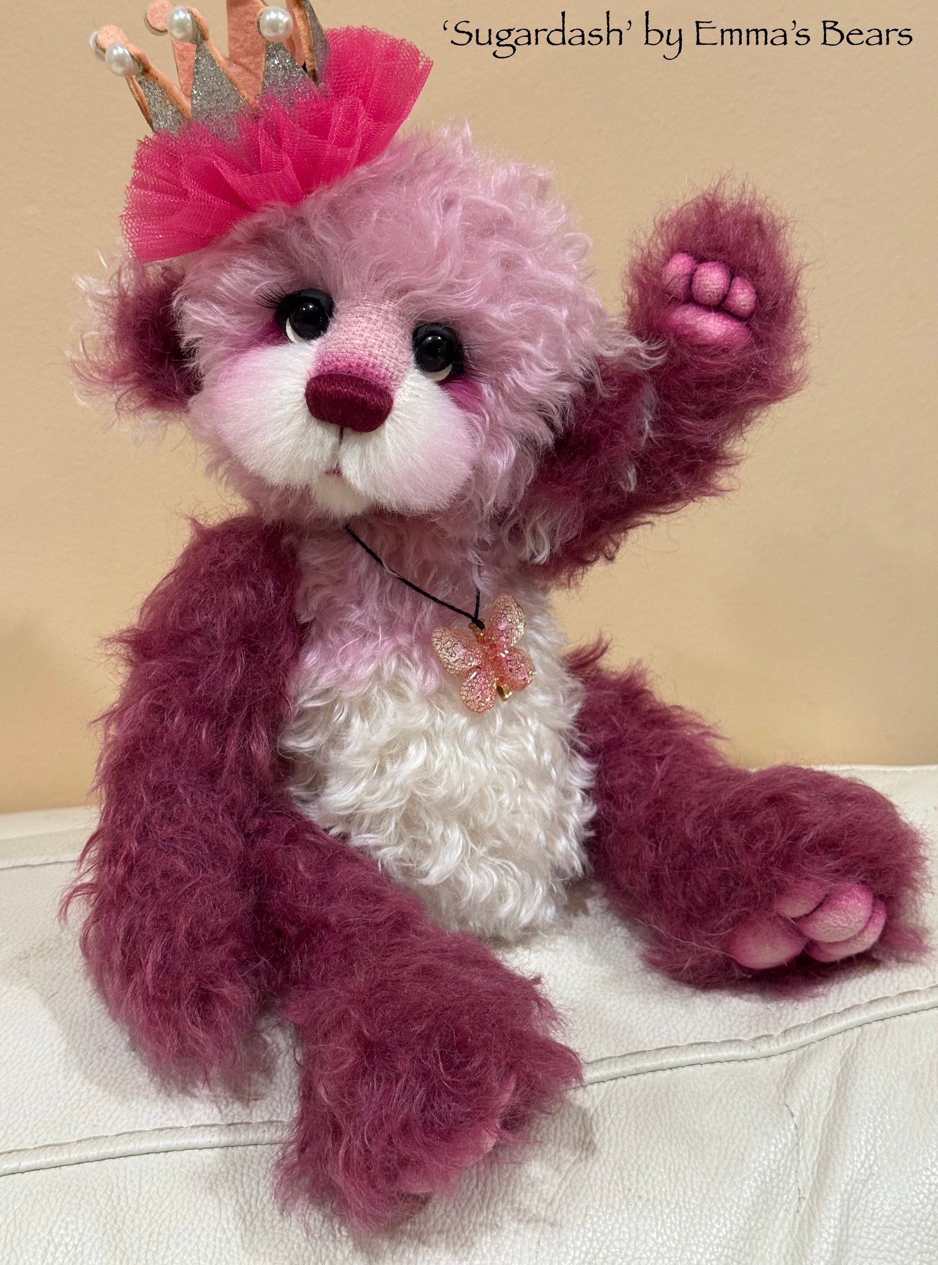Sugardash - 12" Mohair artist bear by Emma's Bears - OOAK